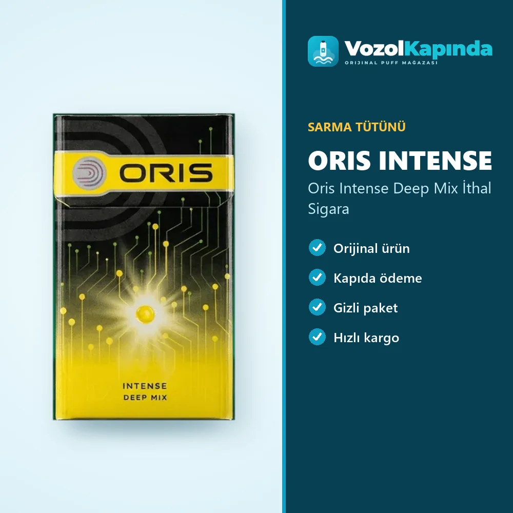 Oris Intense Deep Mix İthal Sigara Bilgi Kartı Oris Intense Deep Mix İthal Sigara sipariş avantajları: kapıda ödeme ve gizli paket