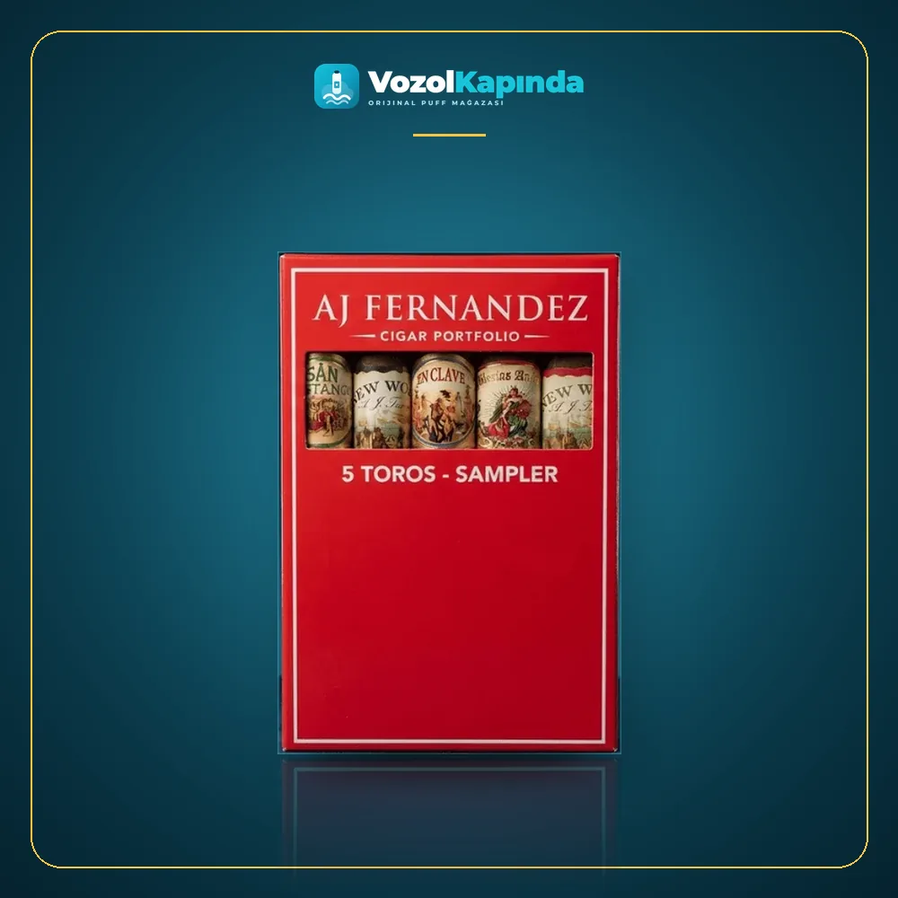 A.J. Fernandez Toro Selection Sampler 5’s Paket Görünümü A.J. Fernandez Toro Selection Sampler 5’s ürün görseli, orijinal puro