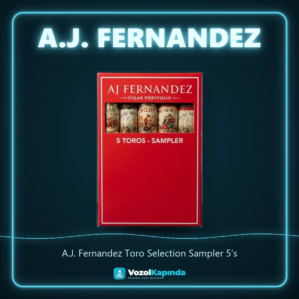 A.J. Fernandez Toro Selection Sampler 5’s Bilgi Kartı A.J. Fernandez Toro Selection Sampler 5’s özellikleri: orijinal ürün, kapıda ödeme, gizli paket