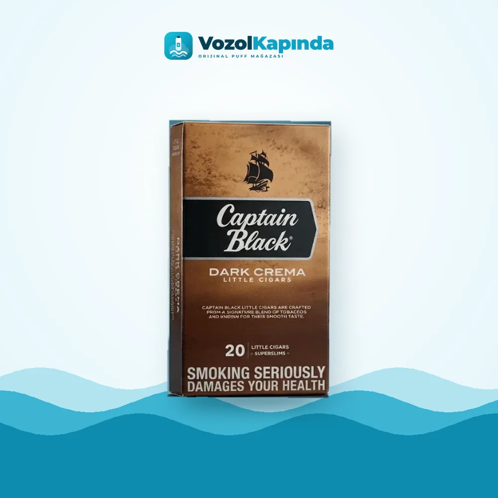 Captain Black Dark Crema Superslims 20’s Ürün Görseli Captain Black Dark Crema Superslims 20’s paket görünümü