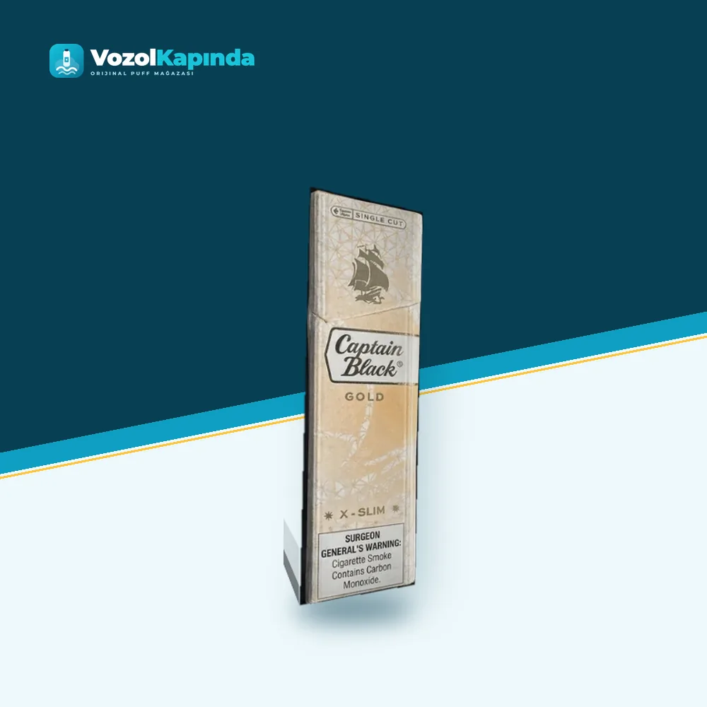 Captain Black Gold X-Slim Sigara paket görünümü