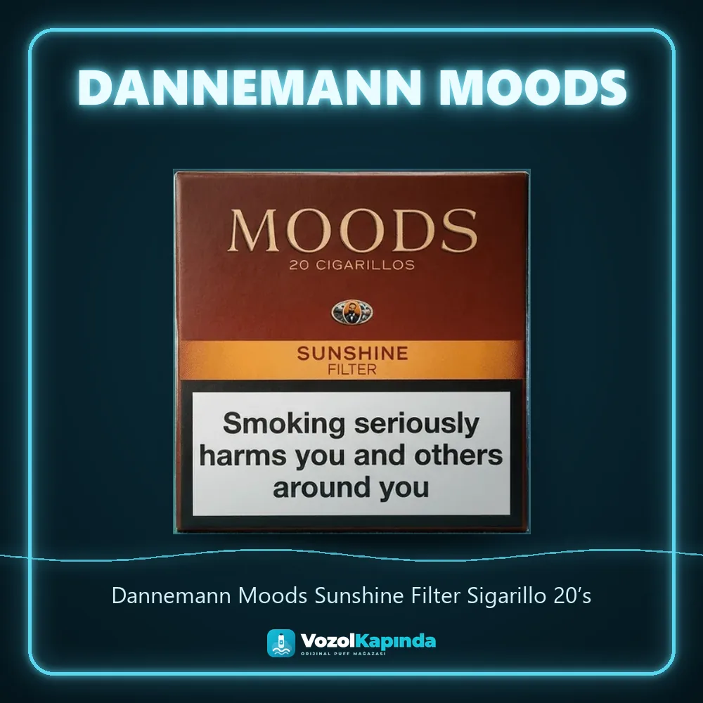 Dannemann Moods Sunshine Filter Sigarillo 20’s Bilgi Kartı Dannemann Moods Sunshine Filter Sigarillo 20’s bilgi kartı, orijinal sigarillo