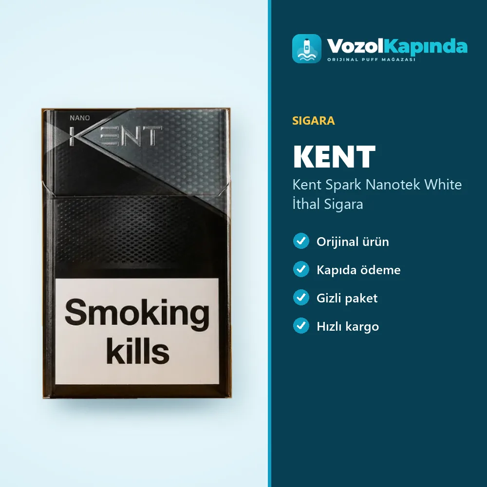 Kent Spark Nanotek White İthal Sigara bilgi kartı, orijinal sigara