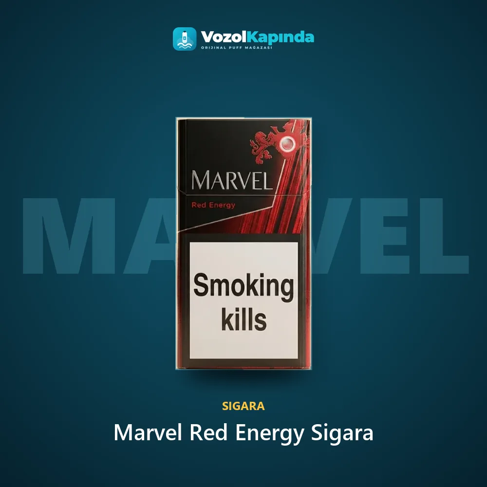 Marvel Red Energy Sigara Sipariş Bilgileri Marvel Red Energy Sigara bilgi kartı, orijinal sigara