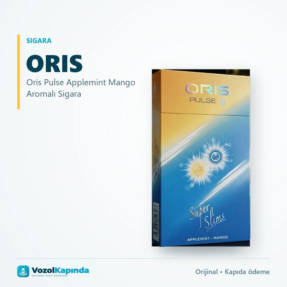 Oris Pulse Applemint Mango Aromalı Sigara Bilgi Kartı Oris Pulse Applemint Mango Aromalı Sigara bilgi kartı, orijinal sigara