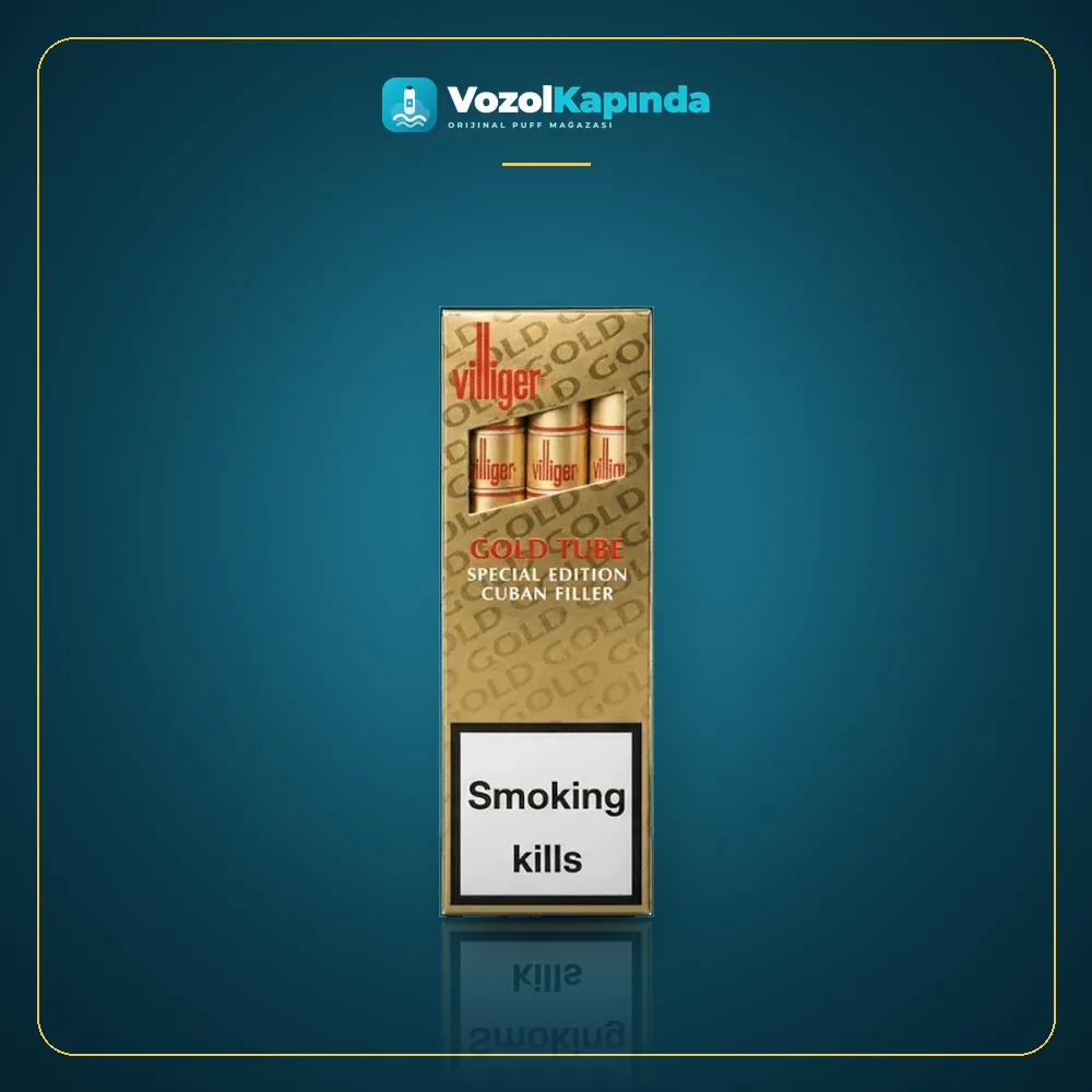 Villiger Gold Tube Special Edition Orijinal Ambalaj Villiger Gold Tube Special Edition ürün görseli, orijinal puro