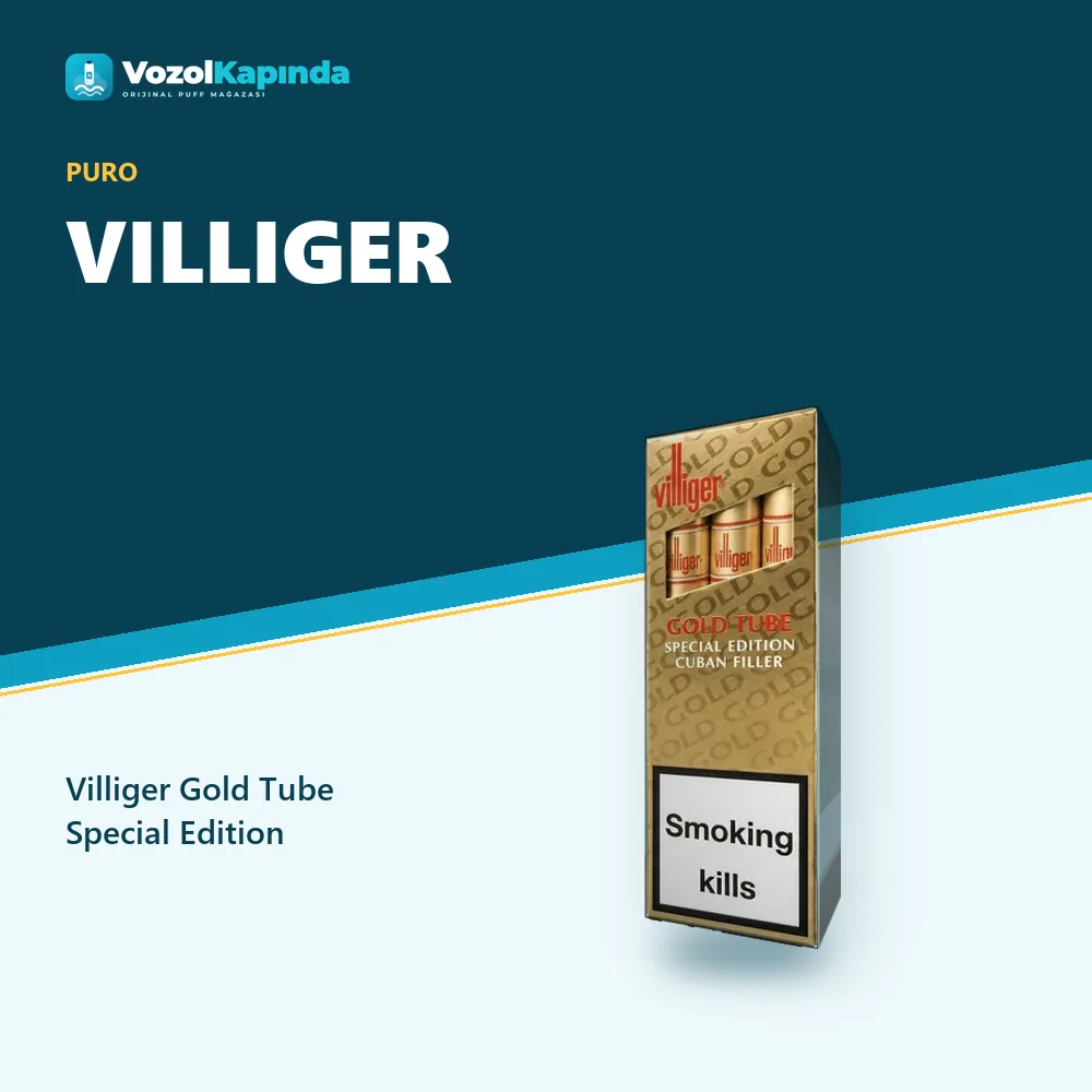 Villiger Gold Tube Special Edition Bilgi Kartı Villiger Gold Tube Special Edition özellikleri: orijinal ürün, kapıda ödeme, gizli paket