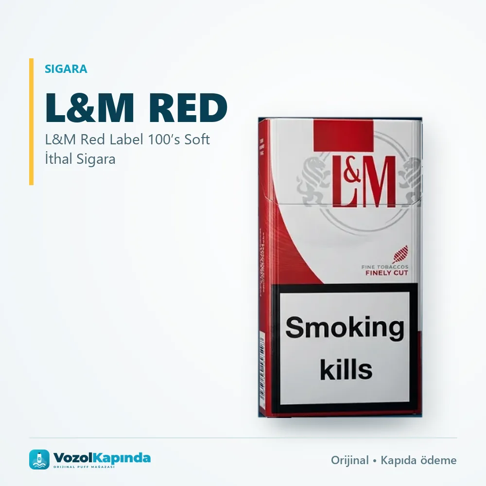 L&M Red Label 100’s Soft İthal Sigara özellikleri: orijinal ürün, kapıda ödeme, gizli paket