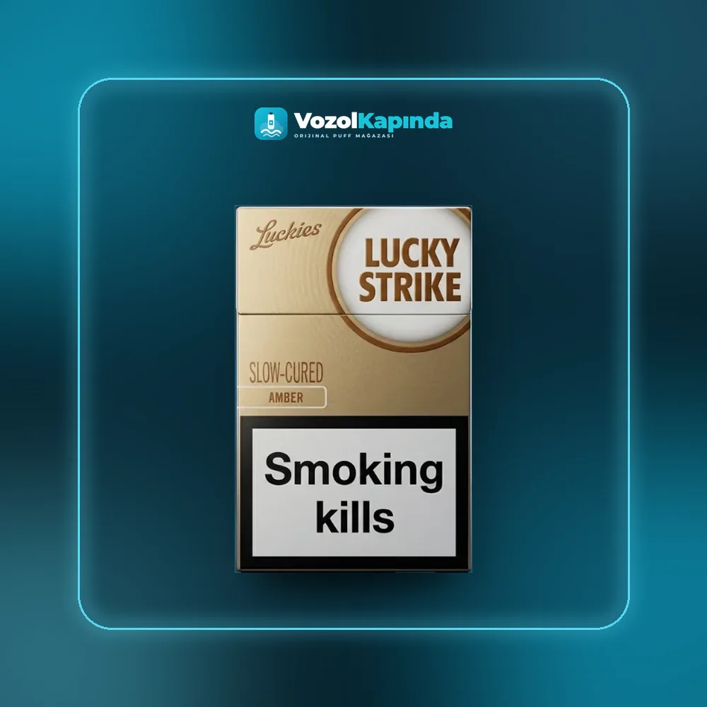 Lucky Strike Slow Cured Amber İthal Sigara, Vozol Kapında orijinal sigara