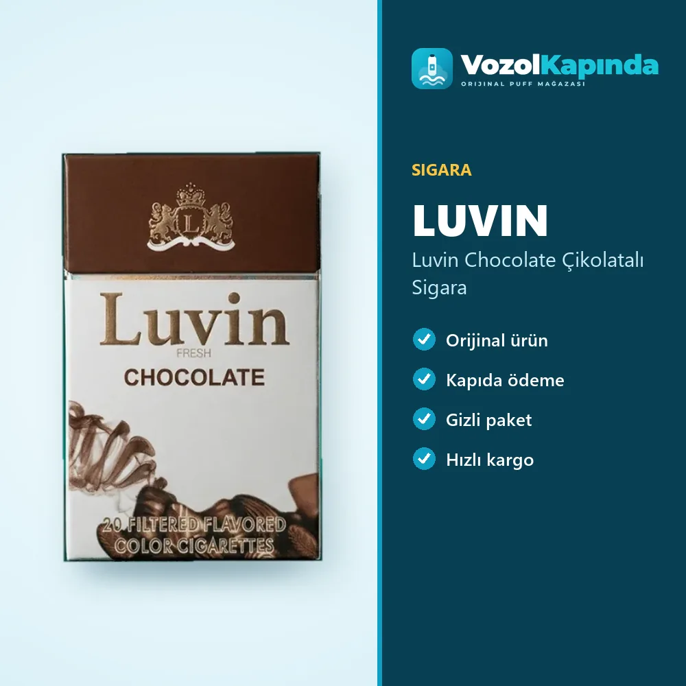 Luvin Chocolate Çikolatalı Sigara Sipariş Bilgileri Luvin Chocolate Çikolatalı Sigara özellikleri: orijinal ürün, kapıda ödeme, gizli paket