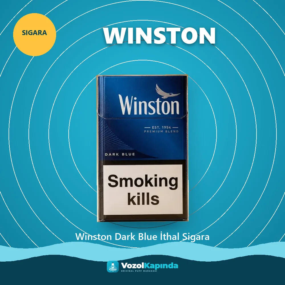 Winston Dark Blue İthal Sigara özellikleri: orijinal ürün, kapıda ödeme, gizli paket