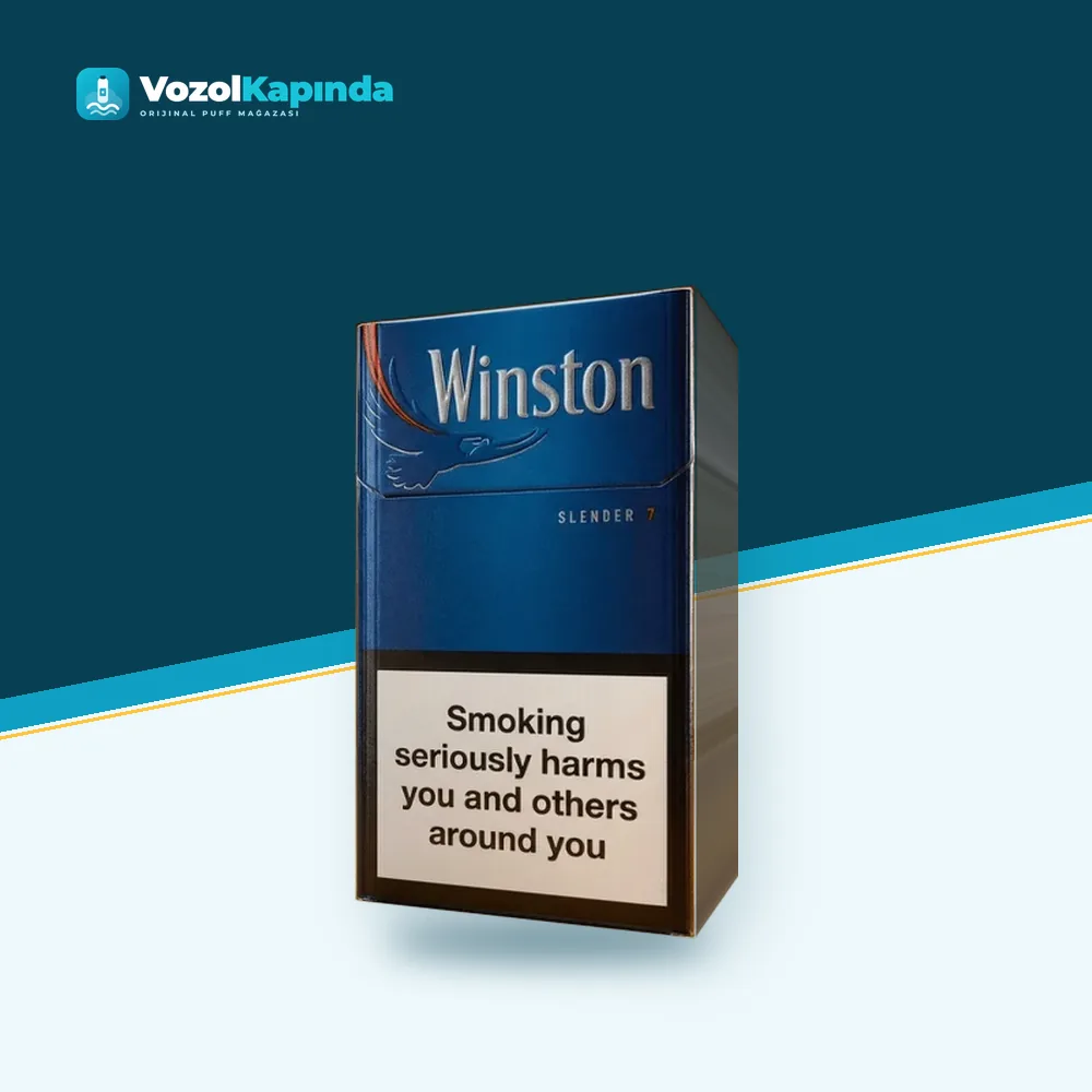 Winston Slender Blue İthal Sigara Ürün Görseli Winston Slender Blue İthal Sigara paket görünümü