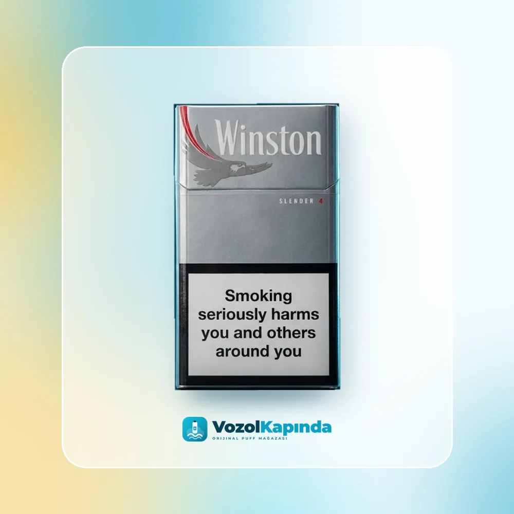 Winston Slender Grey İthal Sigara, Vozol Kapında orijinal sarma tütünü