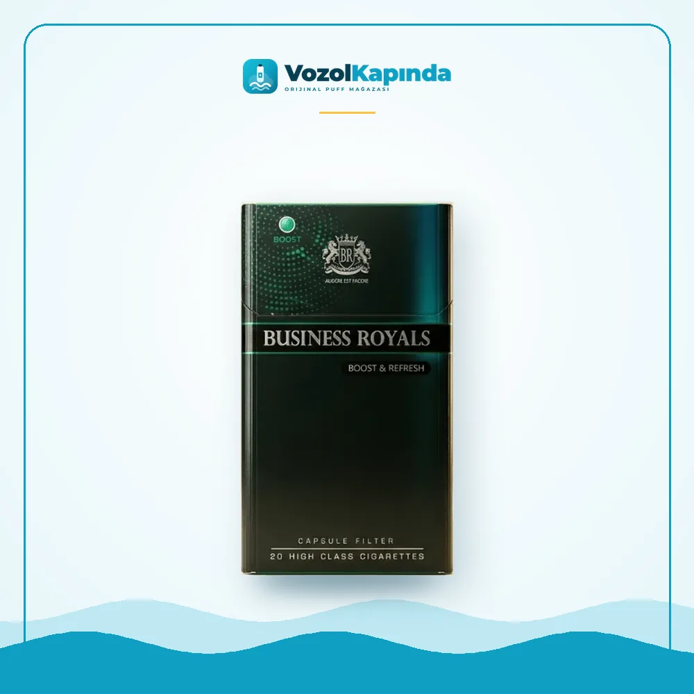 Business Royals Boost Refresh Sigara, Vozol Kapında orijinal sarma tütünü