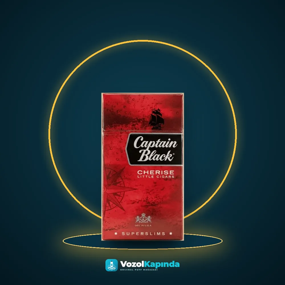 Captain Black Cherise SuperSlims Fiyatı Captain Black Cherise SuperSlims, Vozol Kapında orijinal sigara