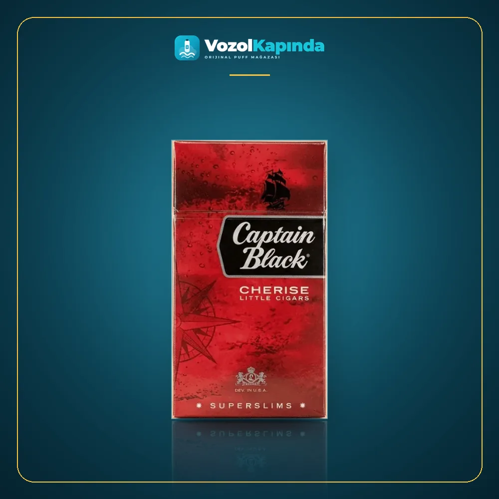 Captain Black Cherise SuperSlims Paket Görünümü Captain Black Cherise SuperSlims ürün görseli, orijinal sigara