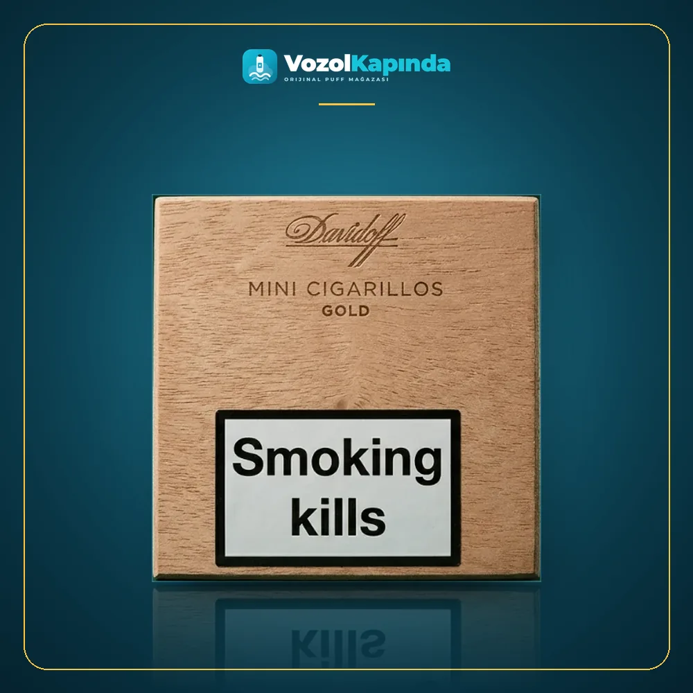 Davidoff Mini Cigarillos Gold 50’S Ürün Görseli Davidoff Mini Cigarillos Gold 50’S paket görünümü