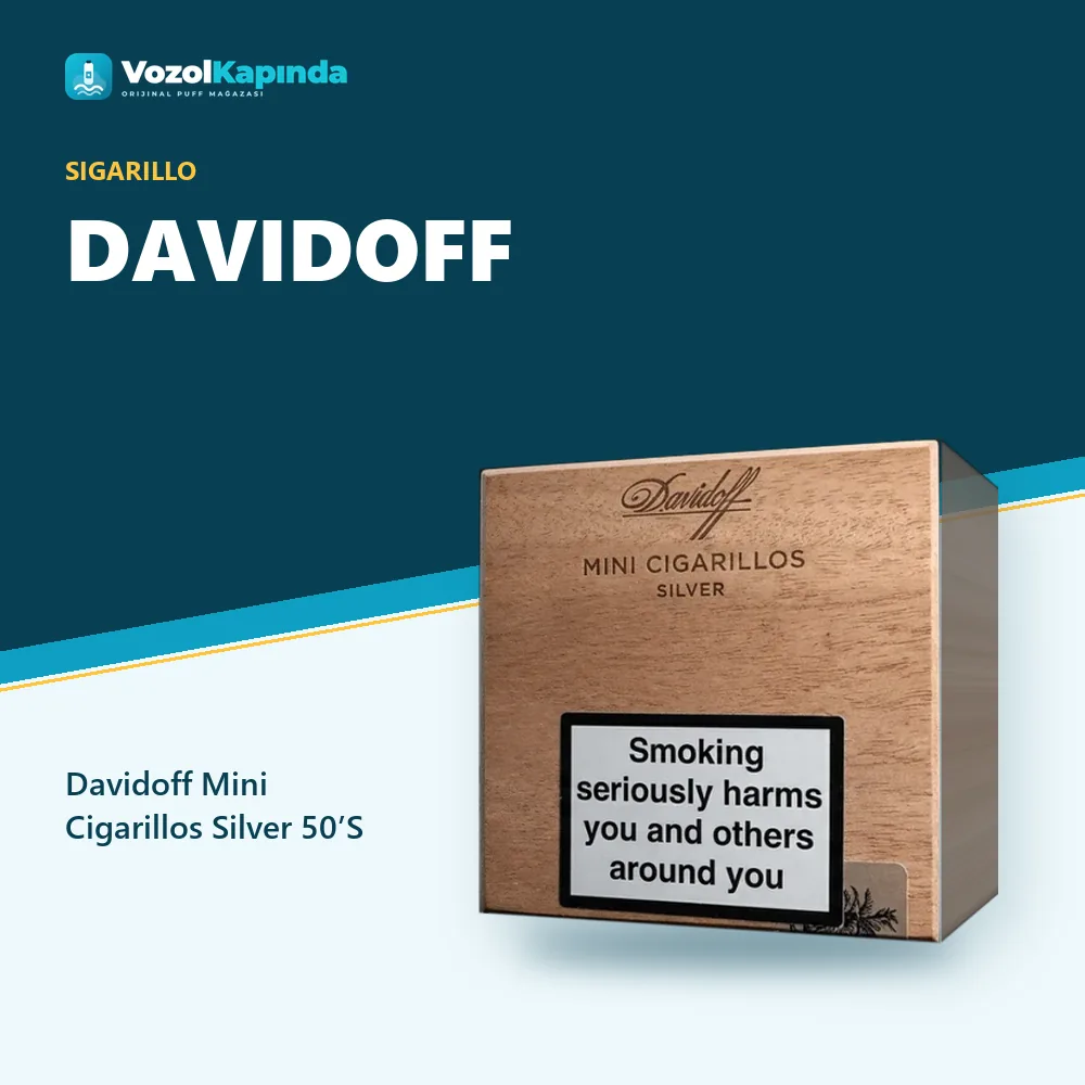 Davidoff Mini Cigarillos Silver 50’S bilgi kartı, orijinal sigarillo