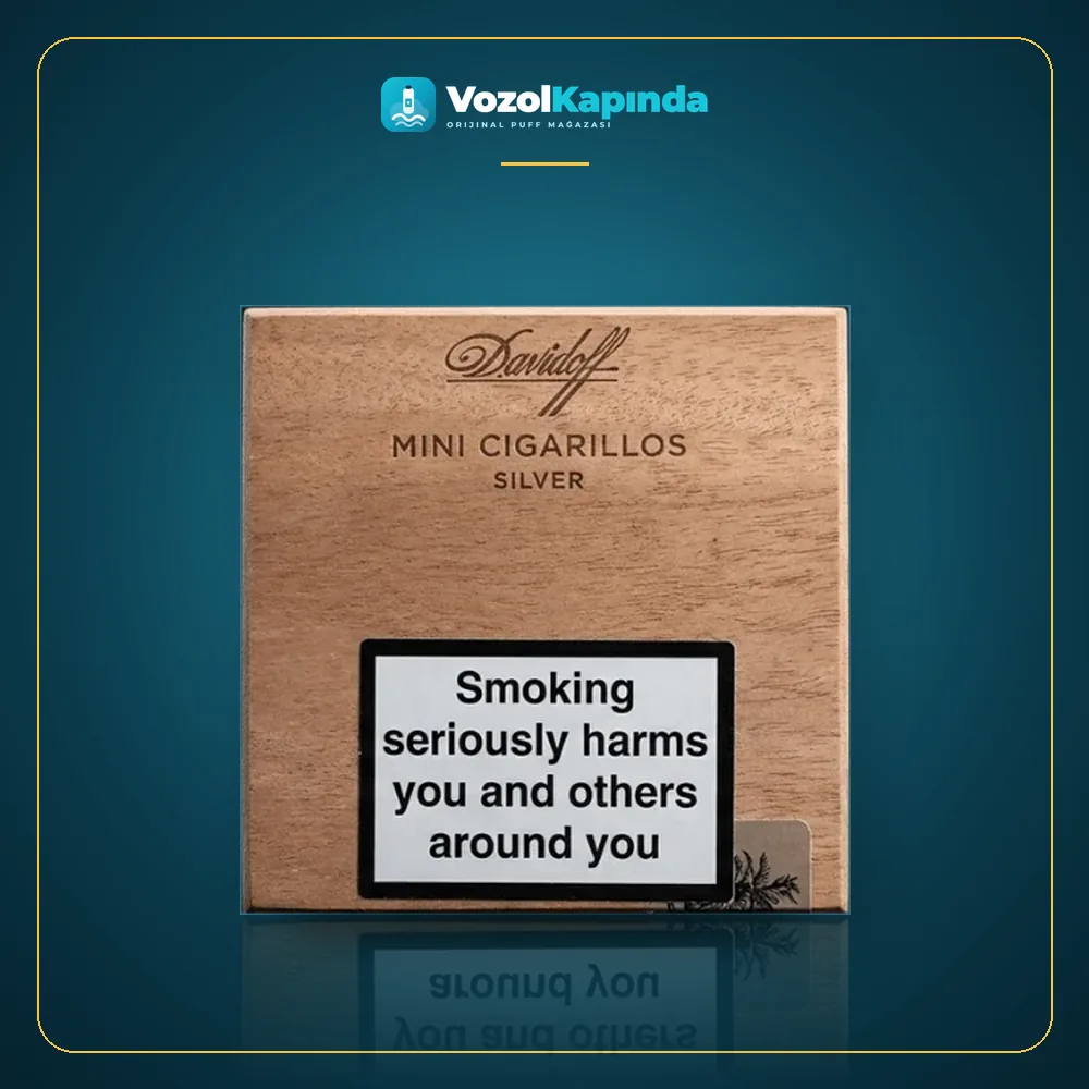 Davidoff Mini Cigarillos Silver 50’S ön yüz görseli, orijinal ambalaj