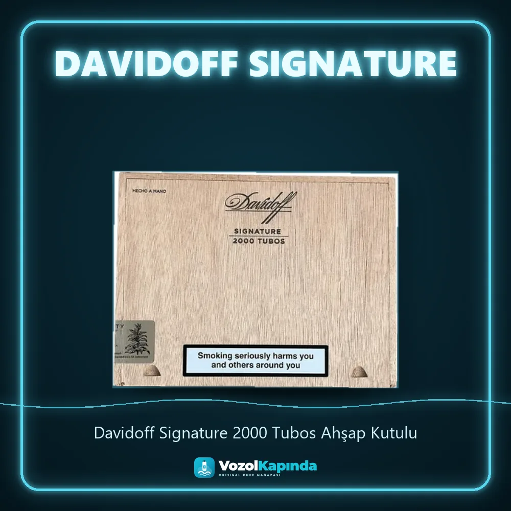 Davidoff Signature 2000 Tubos Ahşap Kutulu Özellikleri Davidoff Signature 2000 Tubos Ahşap Kutulu özellikleri: orijinal ürün, kapıda ödeme, gizli paket