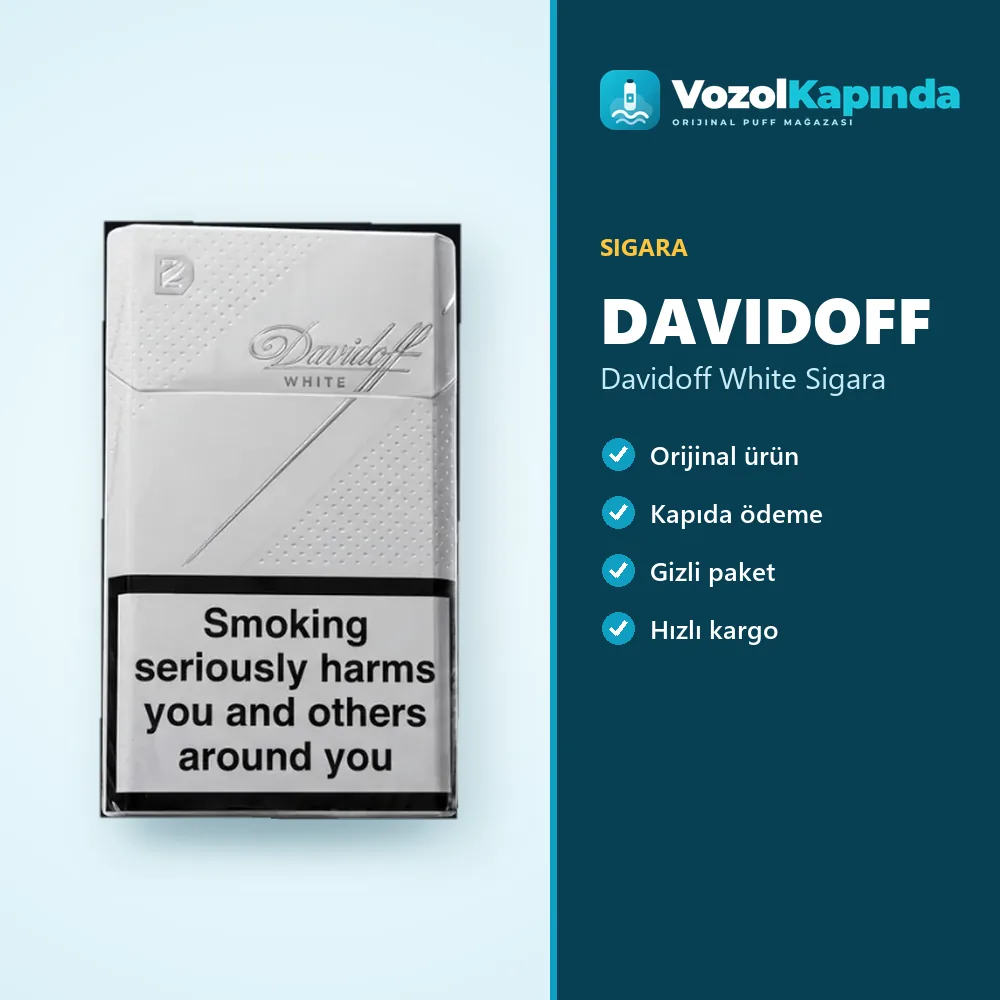 Davidoff White Sigara bilgi kartı, orijinal sigara