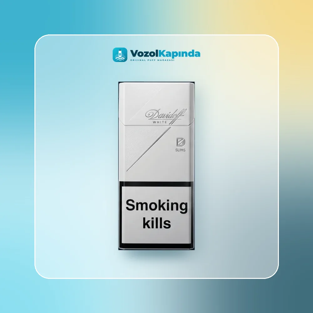Davidoff White Slim Sigara ön yüz görseli, orijinal ambalaj