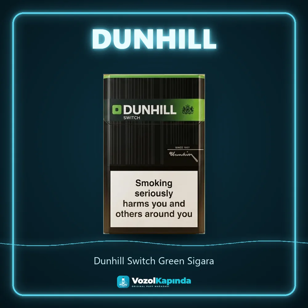 Dunhill Switch Green Sigara özellikleri: orijinal ürün, kapıda ödeme, gizli paket