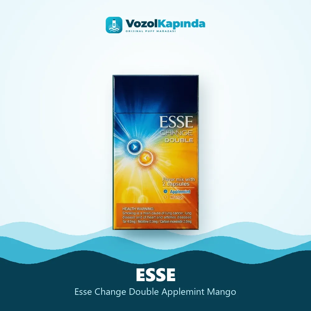 Esse Change Double Applemint Mango Bilgi Kartı Esse Change Double Applemint Mango özellikleri: orijinal ürün, kapıda ödeme, gizli paket