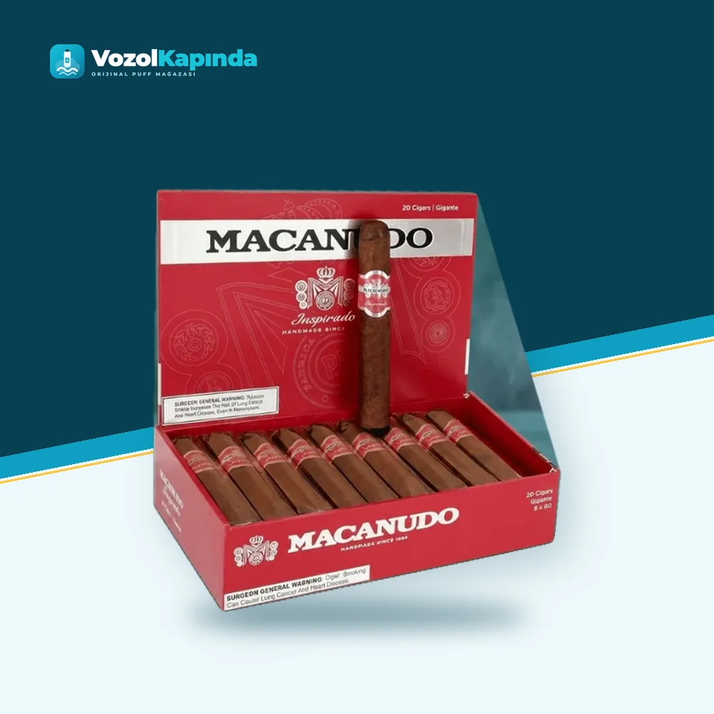 Macanudo Inspirado Red Gigante Orijinal Ambalaj Macanudo Inspirado Red Gigante paket görünümü