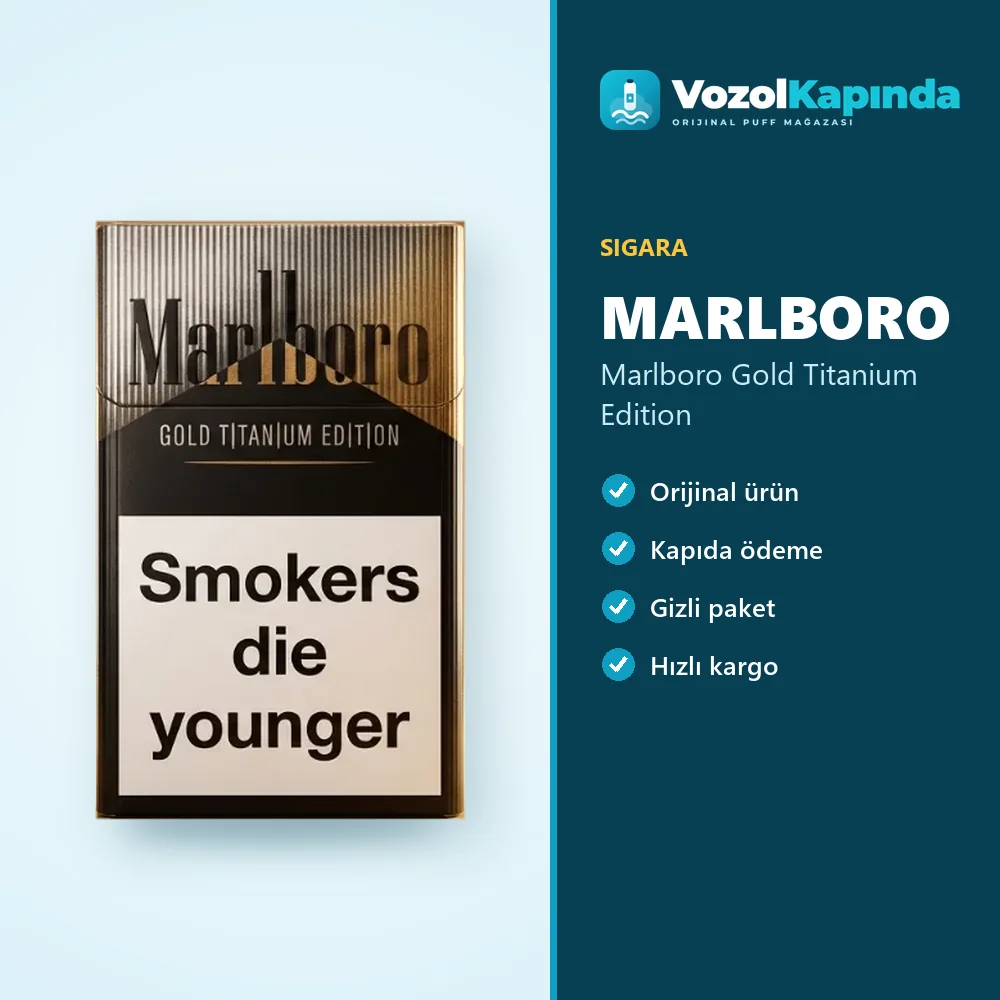 Marlboro Gold Titanium Edition Özellikleri Marlboro Gold Titanium Edition özellikleri: orijinal ürün, kapıda ödeme, gizli paket