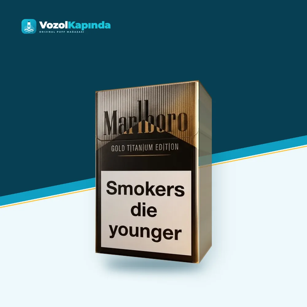 Marlboro Gold Titanium Edition Orijinal Ambalaj Marlboro Gold Titanium Edition ön yüz görseli, orijinal ambalaj