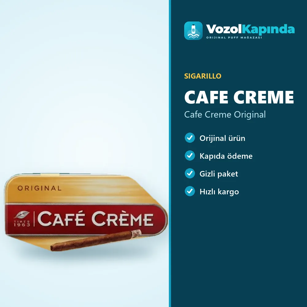 Cafe Creme Original Sipariş Bilgileri Cafe Creme Original bilgi kartı, orijinal sigarillo