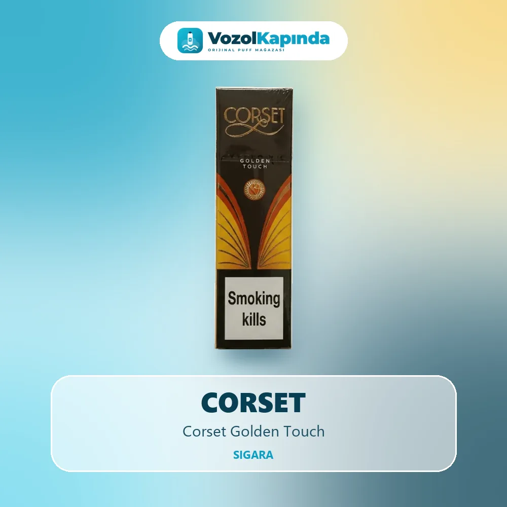 Corset Golden Touch Bilgi Kartı Corset Golden Touch bilgi kartı, orijinal sigara