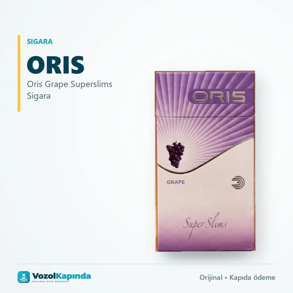 Oris Grape Superslims Sigara özellikleri: orijinal ürün, kapıda ödeme, gizli paket