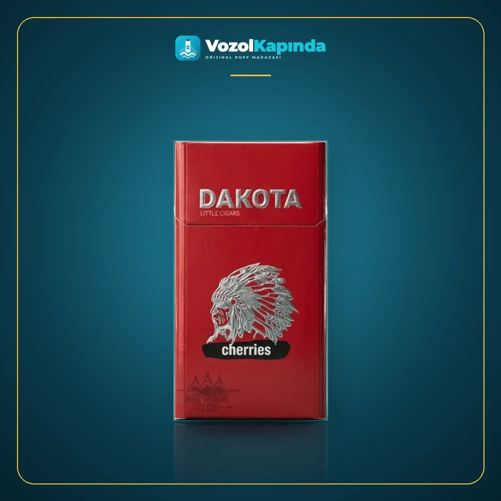 Dakota Cherries Sigara Vişne Aromalı Ürün Görseli Dakota Cherries Sigara Vişne Aromalı paket görünümü