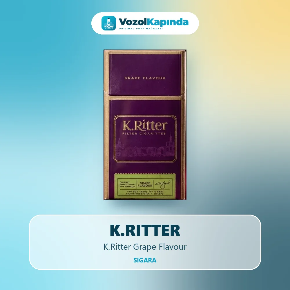 K.Ritter Grape Flavour sipariş avantajları: kapıda ödeme ve gizli paket