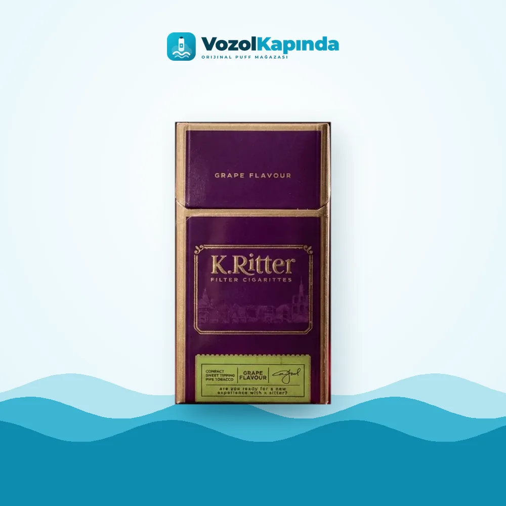 K.Ritter Grape Flavour ön yüz görseli, orijinal ambalaj