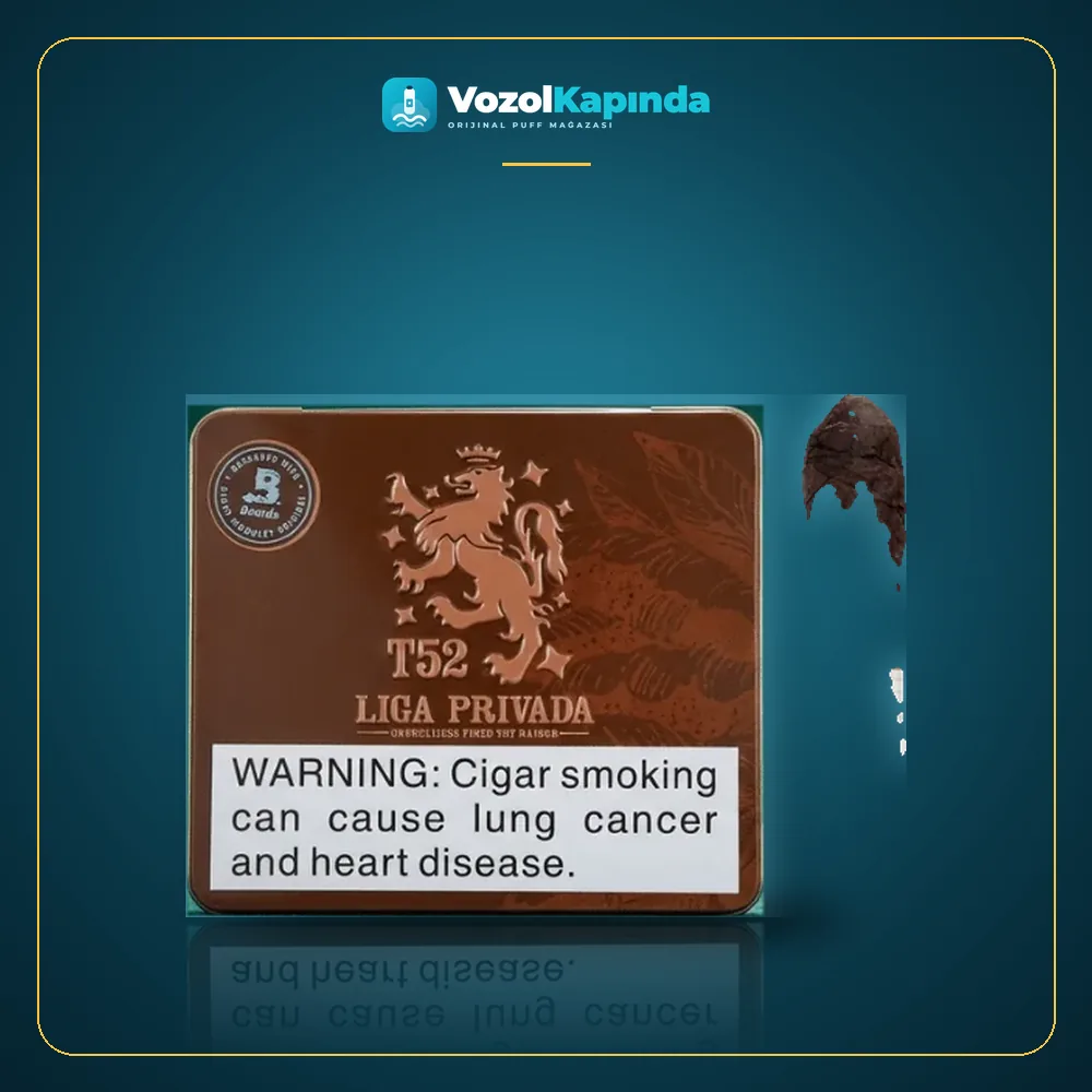 Liga Privada T52 Puro Metal Kutu Ürün Görseli Liga Privada T52 Puro Metal Kutu ön yüz görseli, orijinal ambalaj