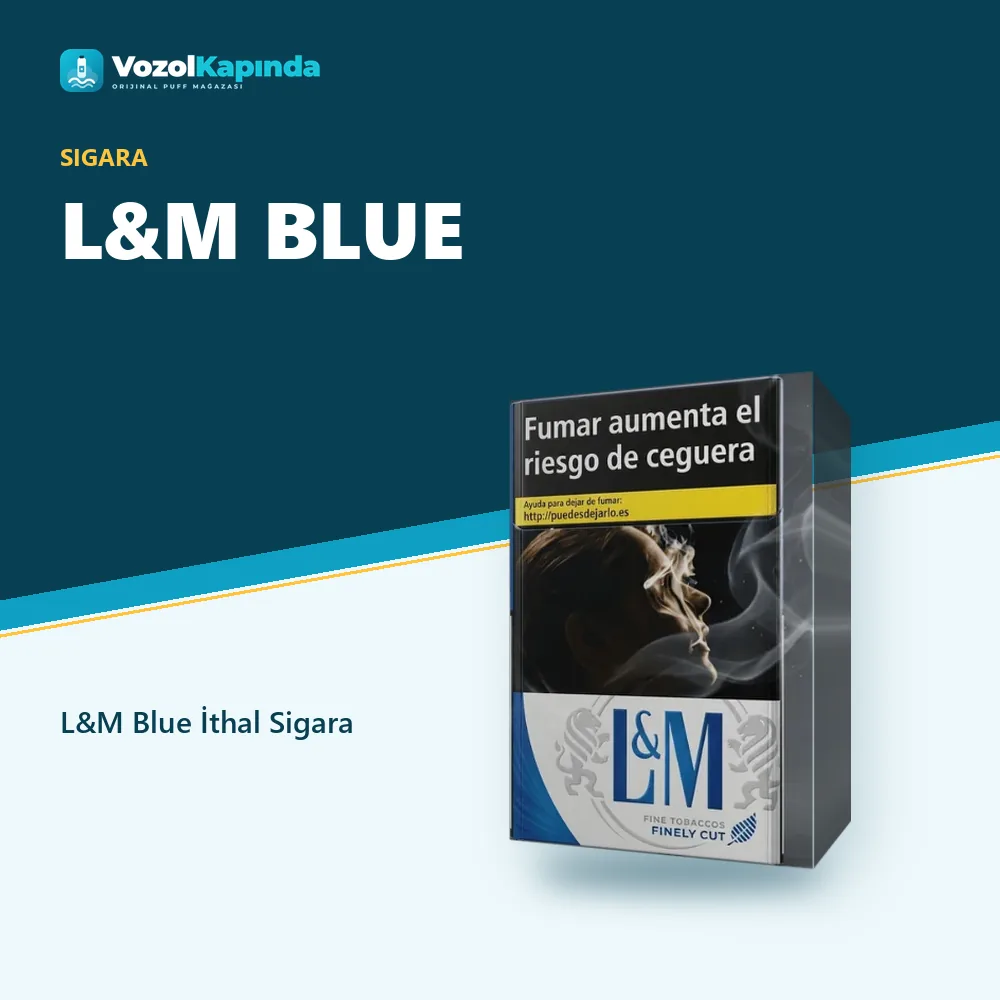 L&M Blue İthal Sigara Bilgi Kartı L&M Blue İthal Sigara özellikleri: orijinal ürün, kapıda ödeme, gizli paket