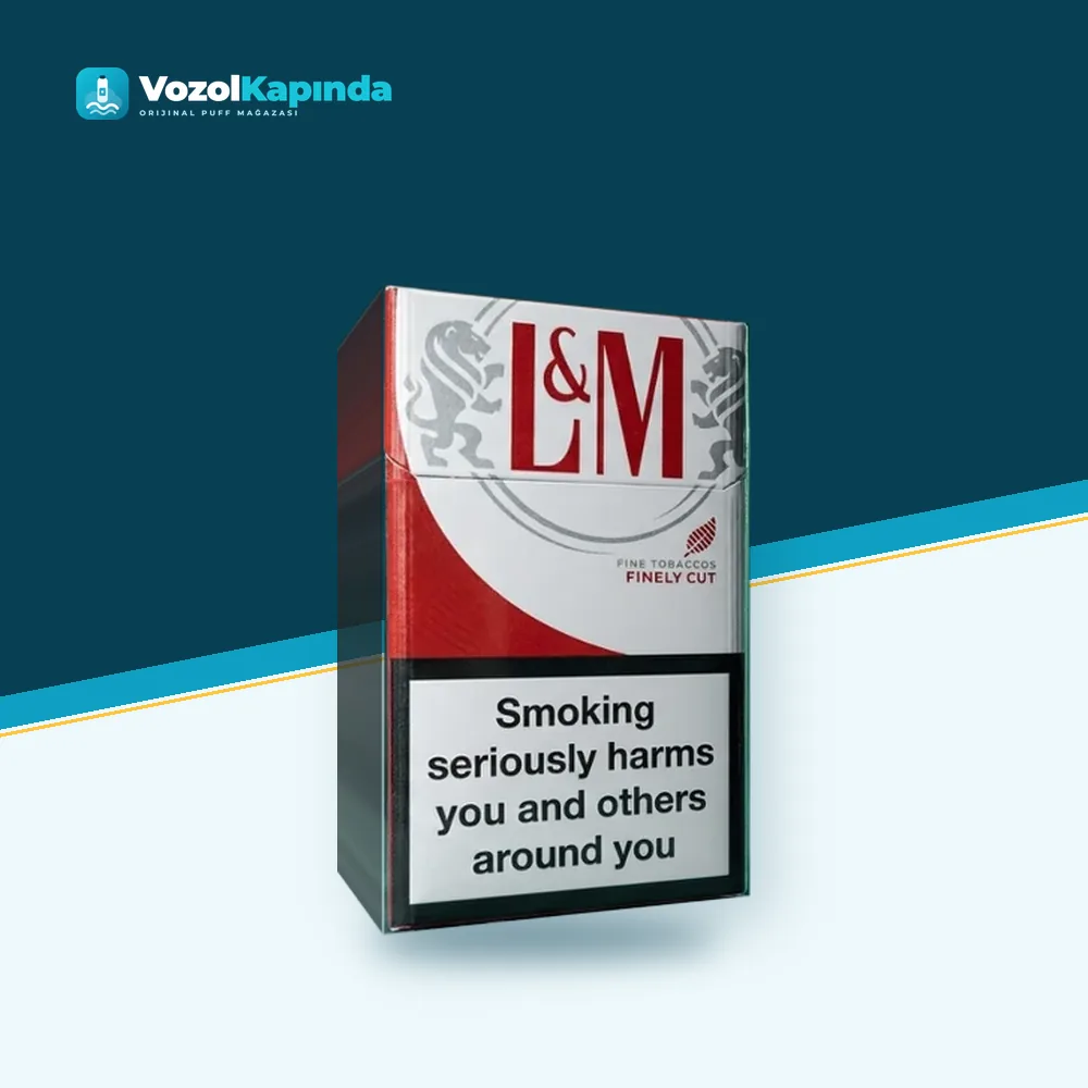 L&M Red İthal Sigara Paket Görünümü L&M Red İthal Sigara ön yüz görseli, orijinal ambalaj