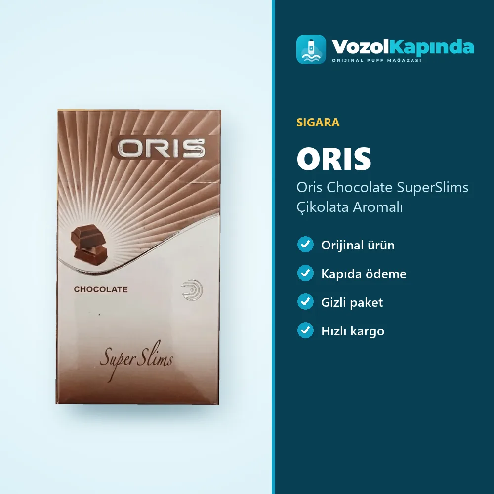 Oris Chocolate SuperSlims Çikolata Aromalı Sipariş Bilgileri Oris Chocolate SuperSlims Çikolata Aromalı sipariş avantajları: kapıda ödeme ve gizli paket