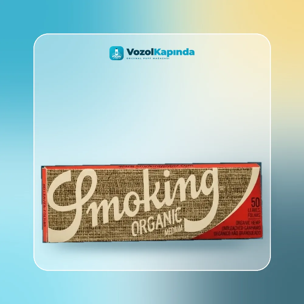 Smoking Medium Organic Sarma Kağıdı Orijinal Ambalaj Smoking Medium Organic Sarma Kağıdı paket görünümü