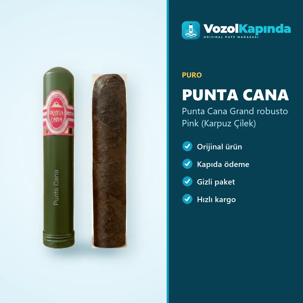 Punta Cana Grand robusto Pink (Karpuz Çilek) bilgi kartı, orijinal puro