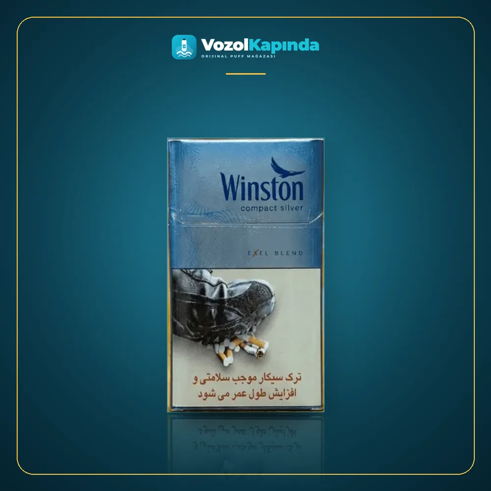 Winston Compact Silver Exel Blend Paket Görünümü Winston Compact Silver Exel Blend ön yüz görseli, orijinal ambalaj