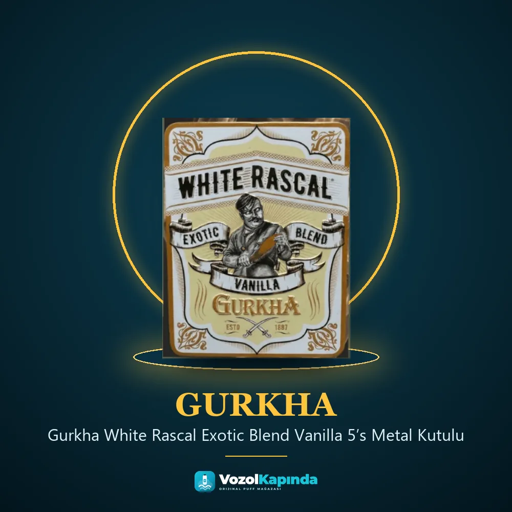 Gurkha White Rascal Exotic Blend Vanilla 5’s Metal Kutulu özellikleri: orijinal ürün, kapıda ödeme, gizli paket