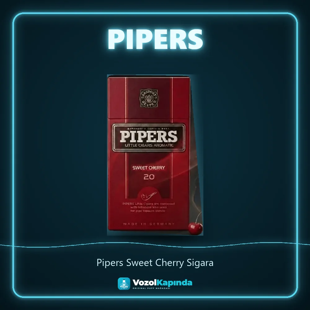 Pipers Sweet Cherry Sigara Bilgi Kartı Pipers Sweet Cherry Sigara sipariş avantajları: kapıda ödeme ve gizli paket