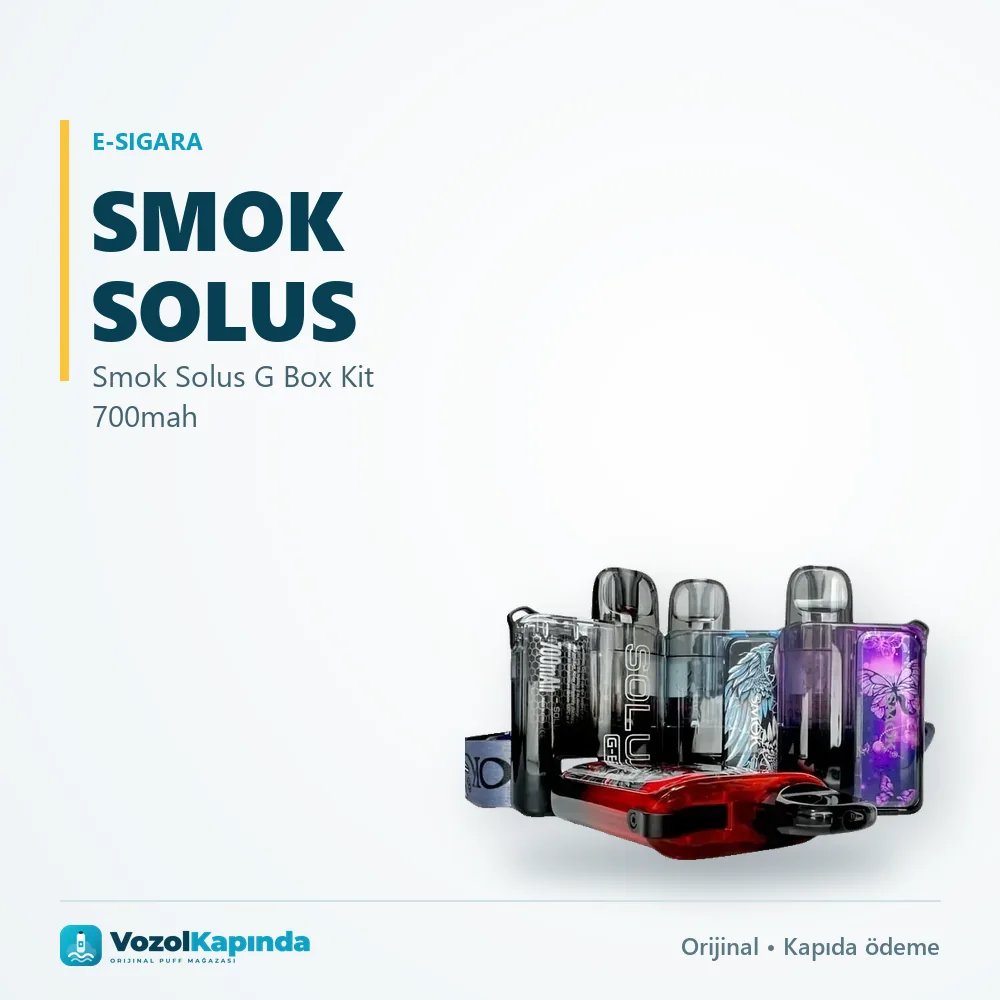 Smok Solus G Box Kit 700mah Sipariş Bilgileri Smok Solus G Box Kit 700mah bilgi kartı, orijinal e-sigara