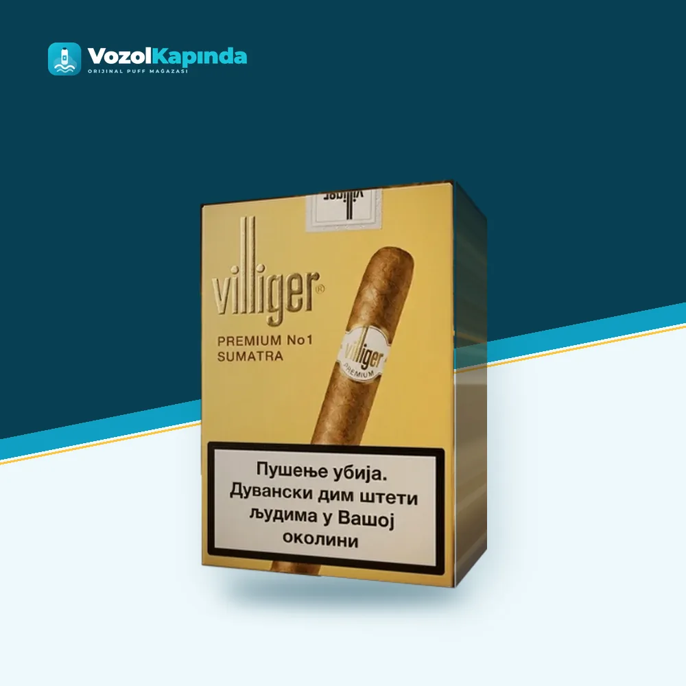 Villiger Premium No 1 Sumatra Puro 5’s ön yüz görseli, orijinal ambalaj