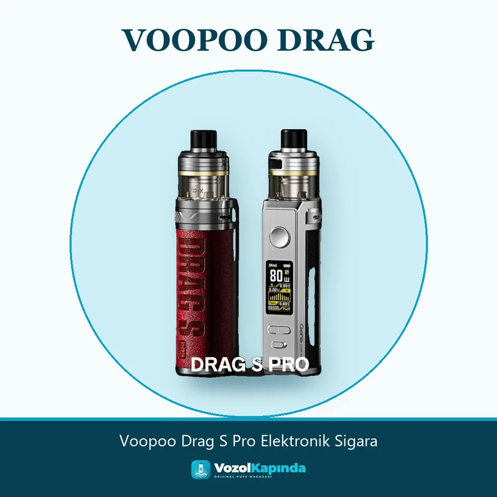Voopoo Drag S Pro Elektronik Sigara bilgi kartı, orijinal e-sigara