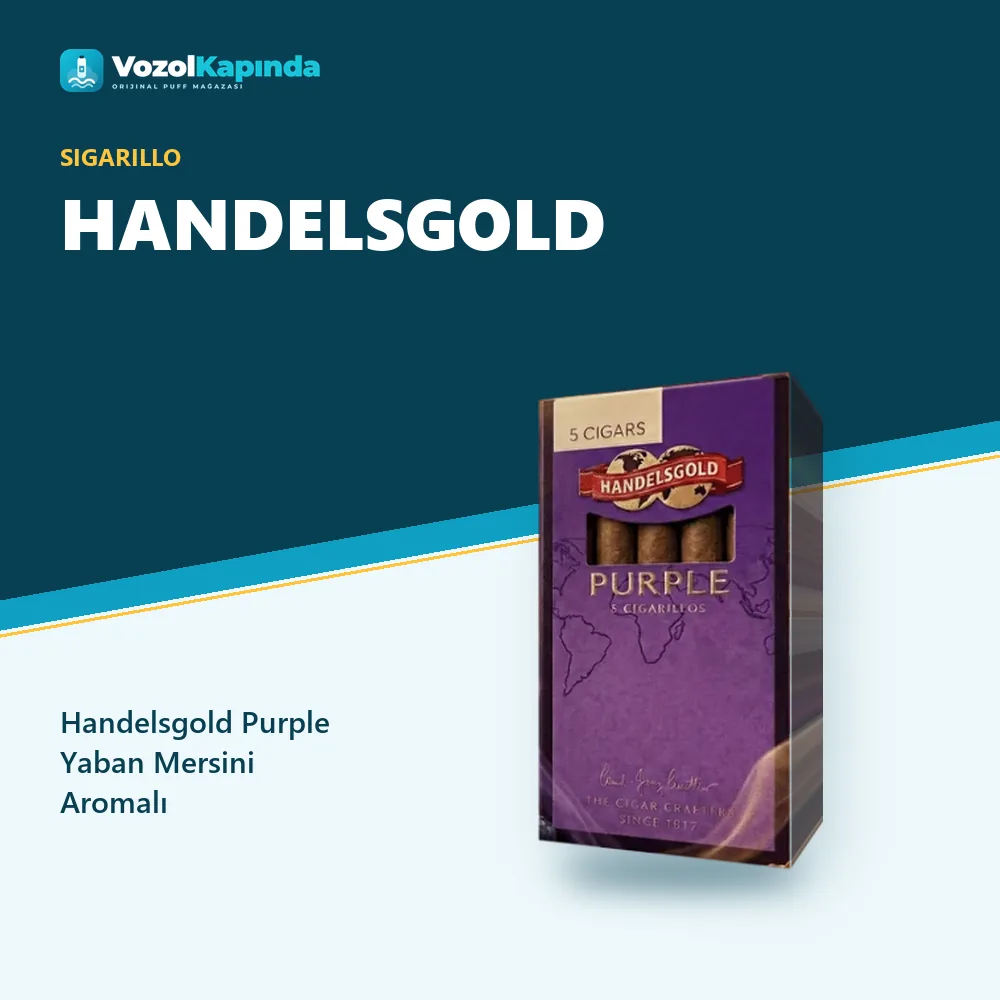 Handelsgold Purple Yaban Mersini Aromalı Özellikleri Handelsgold Purple Yaban Mersini Aromalı bilgi kartı, orijinal sigarillo